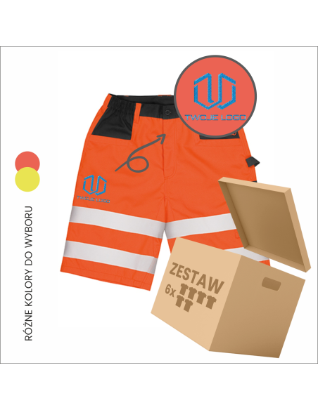 Spodnie ochronne cargo z haftem | Odzież BHP | Personalizacja 6szt