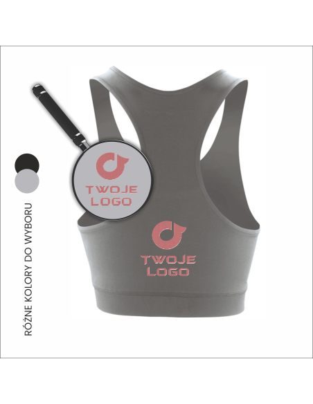 Crop top damski z haftem | Odzież promocyjna | Logo zespołu 6szt