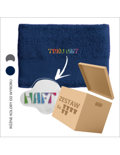Ręcznik frotte z haftem 50 cm | Personalizacja | Hotel SPA 6szt