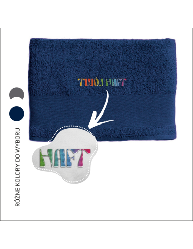 Ręcznik frotte z haftem 50 cm | Personalizacja | Hotel SPA 6szt