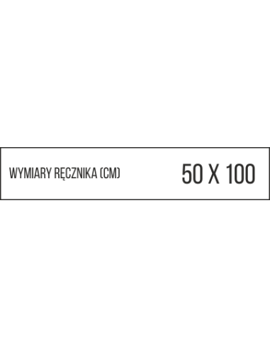 Ręcznik frotte z haftem 50 cm | Personalizacja | Hotel SPA 6szt