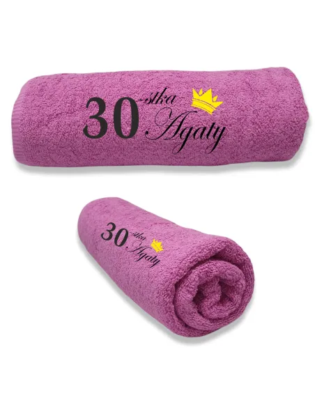 Ręcznik z Haftem Personalizowany na Prezent na Urodziny