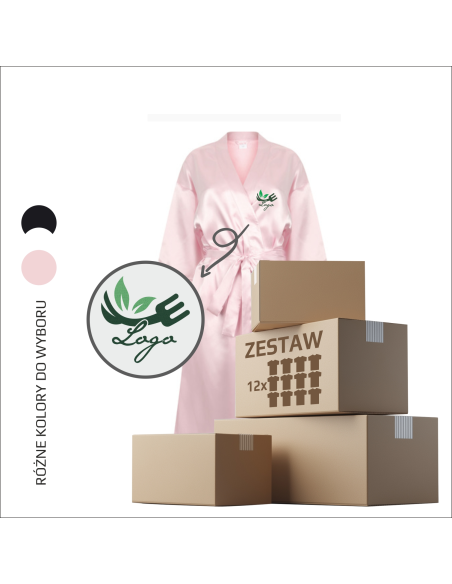 Szlafrok z haftem na zamówienie | Odzież firmowa | Własny projekt 12szt