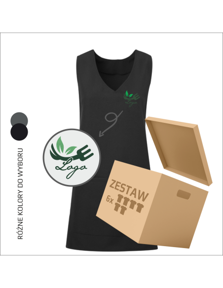 Tunika robocza | Haft | Personalizacja | Twój logotyp | Znakowanie odzieży 6 sztuk
