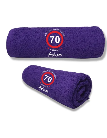 Ręcznik z Haftem Prezent Urodziny 20 30 40 50 na Prezent