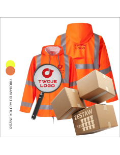 Personalizowana kurtka robocza  | BHP | Odblask | Twoje logo 12 sztuk
