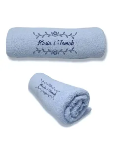 Ręcznik z Haftem Prezent Pary Małżeństwa Imię na Prezent