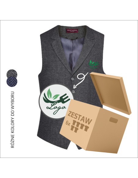 Kamizelka męska Personalizowany haft Logo i personalizacja 6 sztuk