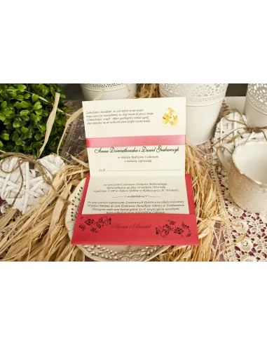 Zaproszenia Ślubne Elegant Wkładką Pełna Personalizacja