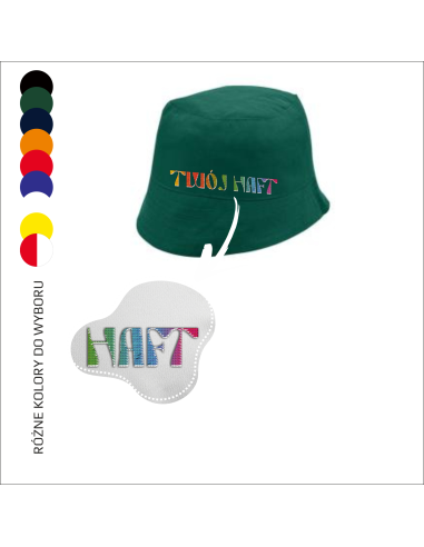W pełni bawełniany kapelusz Własny haft Twoje logo Odzież personalizowana