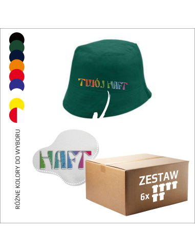 Kapelusz bawełniany Własna personalizacja Reklama 6 sztuk