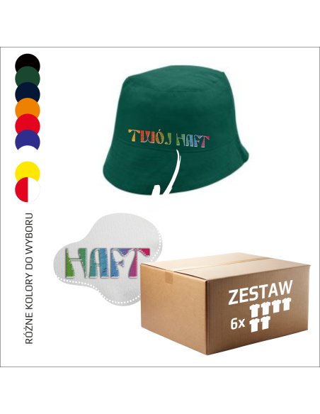 Kapelusz bawełniany Własna personalizacja Reklama 6 sztuk