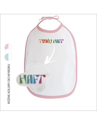 Śliniak z haftem | Haft | Personalizacja | Dowolna edycja 