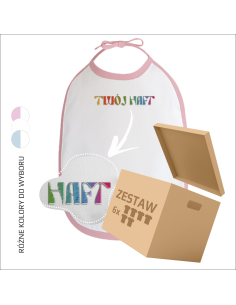 Haftowany śliniak | Znakowanie odzieży | Personalizacja | Odzież reklamowa 6 sztuk