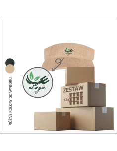 Firmowy daszek z haftem Personalizacja Własne logo Reklama Odzież reklamowa 12 sztuk