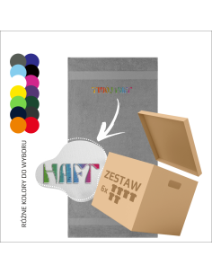 Bawełniani ręcznik Twój tekst Twoje logo Haft 140x70cm 6 sztuk