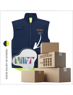 Personalizowana kamizelka softshell z haftem Twój logotyp Identyfikacja zespołu Personalizacja 12 sztuk
