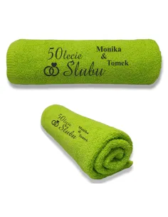 Ręcznik z Haftem – Prezent dla Pary Małżeństwa Imię