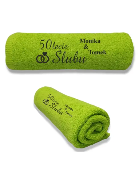 Ręcznik z Haftem – Prezent dla Pary Małżeństwa Imię