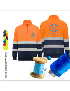 Bluza sweatshirt z haftem Odzież robocza Personalizacja 