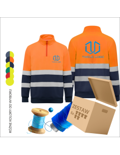 Sweatshirt z własnym haftem Odzież robocza BHP Personalizacja 6 sztuk