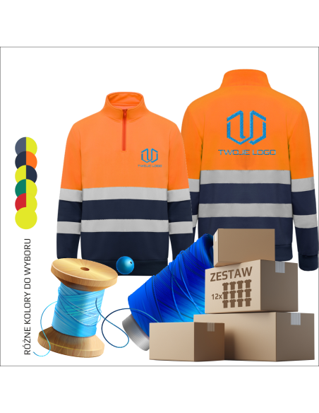 Personalizowana bluza sweatshirt Odzież robocza Personalizacja 12 sztuk