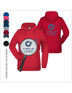 Damska hoodie z personalizacją Haft Odzież promocyjna Z kapturem