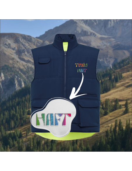 Kamizelka softshell z haftem Odzież B2B Identyfikacja zespołu Ocieplana