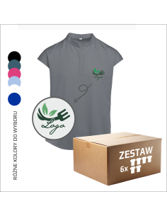 Robocza bluzka Komfort Twój logotyp Haft Personalizacja Do pracy 6 sztuk