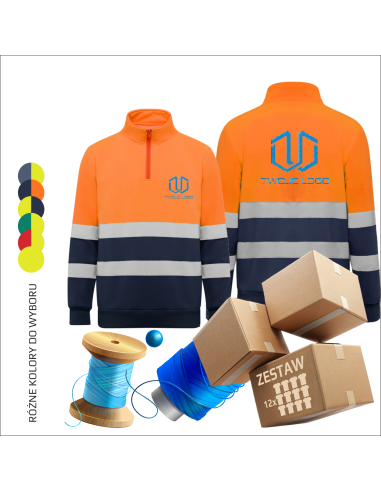 Bluza sweatshirt z haftem Odzież robocza Personalizacja 