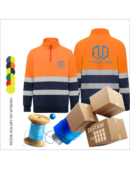Bluza sweatshirt z haftem Odzież robocza Personalizacja 