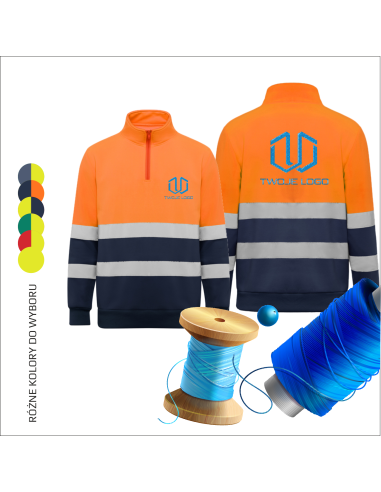 Sweatshirt z własnym haftem Odzież robocza BHP Personalizacja 6 sztuk