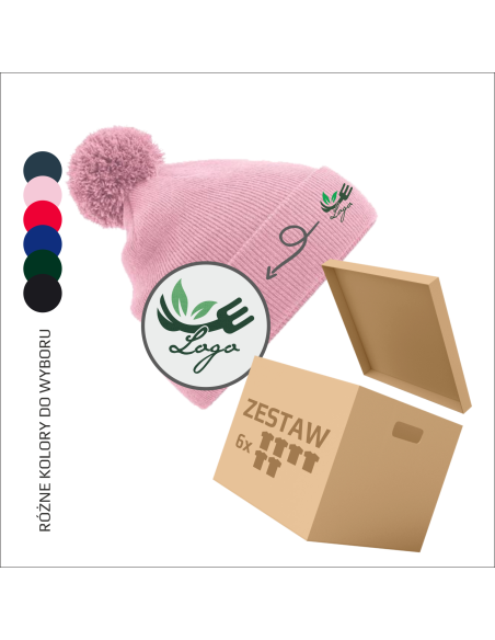 Dziecięca czapka z personalizacją Własna personalizacja Dla dziecka Dowolny tekst 6 sztuk