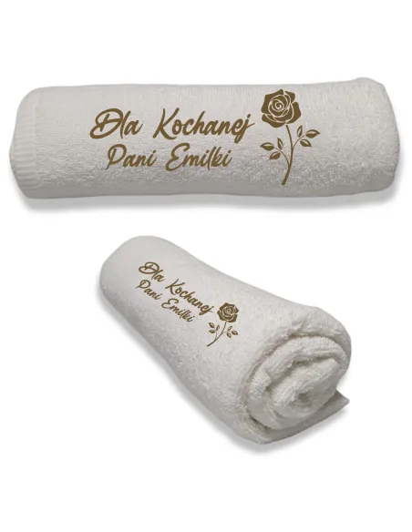 Ręcznik z Haftem Prezent Przedszkolanki Personalizowany