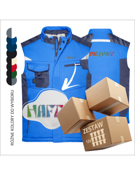 Softshell kamizelki | Odzież firmowa i robocza | Haft | Twoje logo 12 sztuk