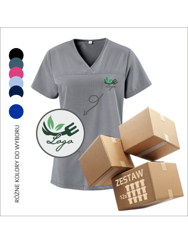 Robocze tuniki | Personalizacja | Haft logo | Reklama | Projekt 12 sztuk