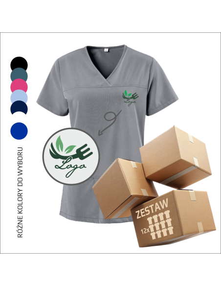 Robocze tuniki | Personalizacja | Haft logo | Reklama | Projekt 12 sztuk