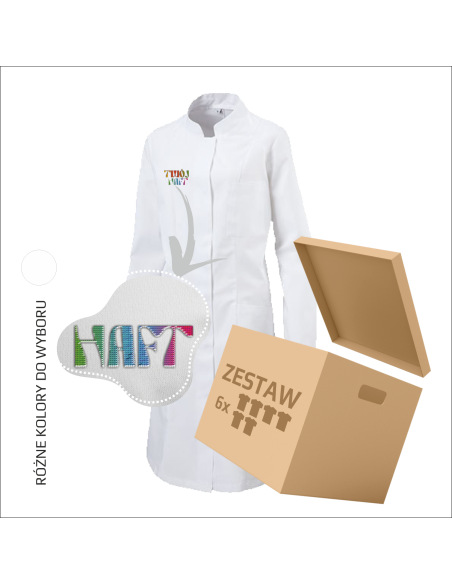 Bluza damska robocza z haftem | Odzież gastronomiczna | Odzież firmowa | Logo lub tekst 6 sztuk