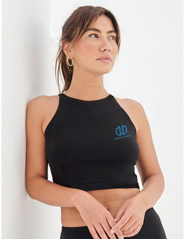 Treningowy damski top z haftem | Odzież reklamowa | Personalizacja | Logo, nazwa lub grafika 12 sztuk