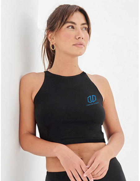 Treningowy damski top z haftem | Odzież reklamowa | Personalizacja | Logo, nazwa lub grafika 12 sztuk