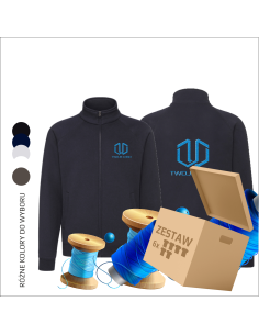 Personalizowane bluzy z haftem  | Haft | Własne logo | Logo, nazwa i grafika 6 sztuk