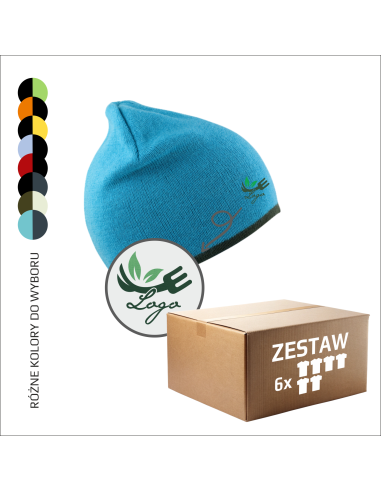 Personalizowane czapki dwustronne z haftem | Ochrona przed zimnem | Haft | Identyfikacja zespołu 12 sztuk
