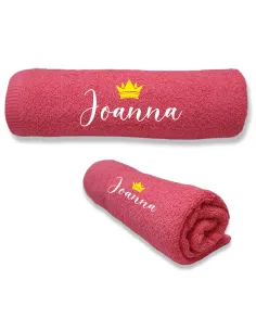 Ręcznik z Haftem dla Dziecka Dziewczynki Imię na Prezent