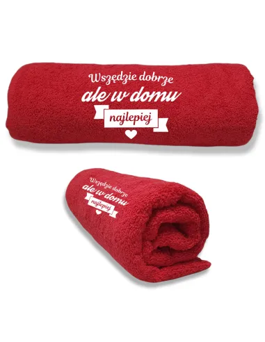 Ręcznik z Haftem Prezent Parapetówkę Domu Personalizowany