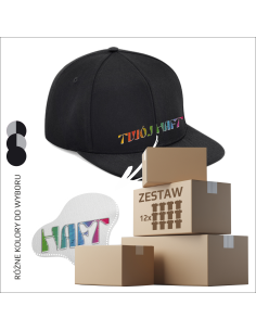 Firmowe czapki z logo Odzież promocyjna Personalizacja logo Firma 12 sztuk