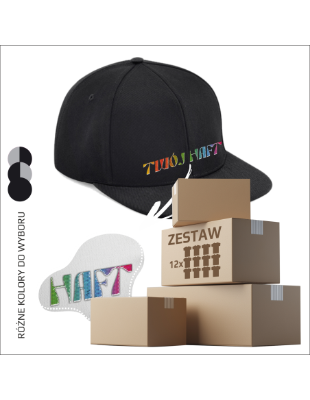 Firmowe czapki z logo Odzież promocyjna Personalizacja logo Firma 12 sztuk