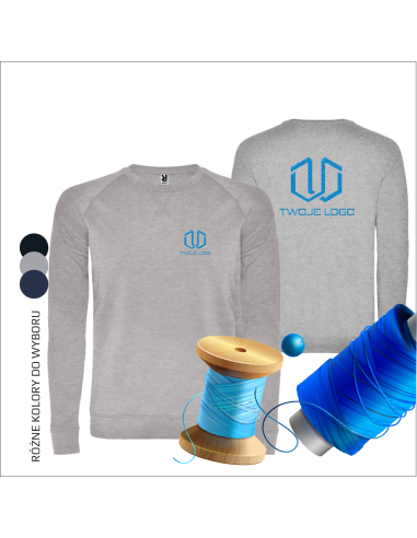 Personalizowane bluzy z haftem | Odzież reklamowa | Własne logo | 6 sztuk