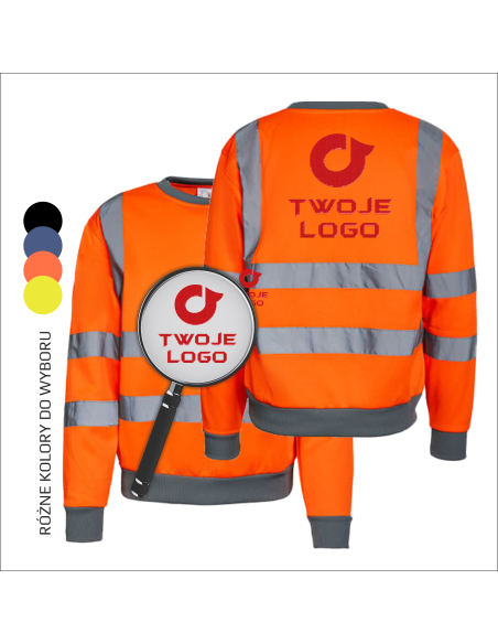 Bluzy robocze BHP z haftem | Odzież ochronna BHP | Własne logo | Reklama 6 sztuk