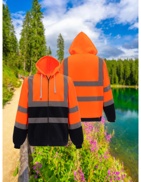 Hi-Vis Zip Hoodie