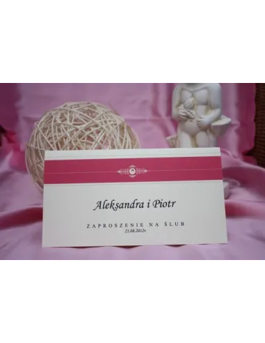 Zaproszenia Eleganckie Personalizowane Ślubne Vintage Dl